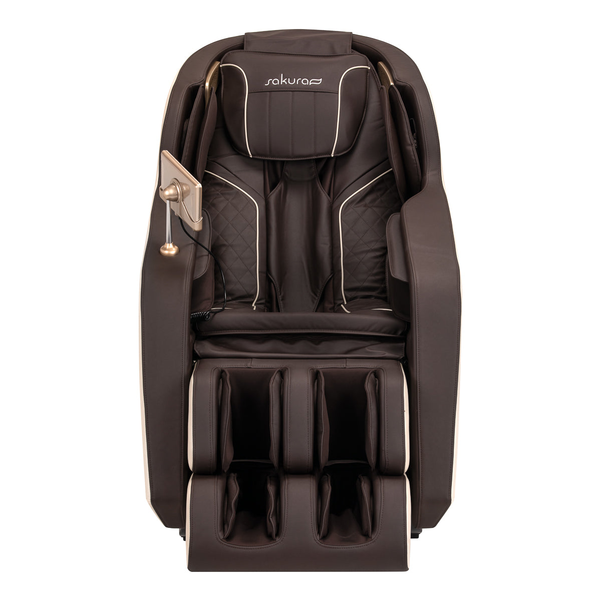 Sakura Comfort Plus 806 Massage Chair Brown - close-up of the control screen and massage settings