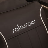 Sakura Comfort Plus 806 Massage Chair Brown - close-up of the upholstery and construction details