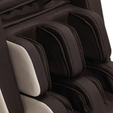 Sakura Comfort Plus 806 Massage Chair Brown - close-up of the upholstery and construction details