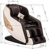 Sakura Comfort Plus 806 Massage Chair Brown - close-up of the upholstery and adjustment details