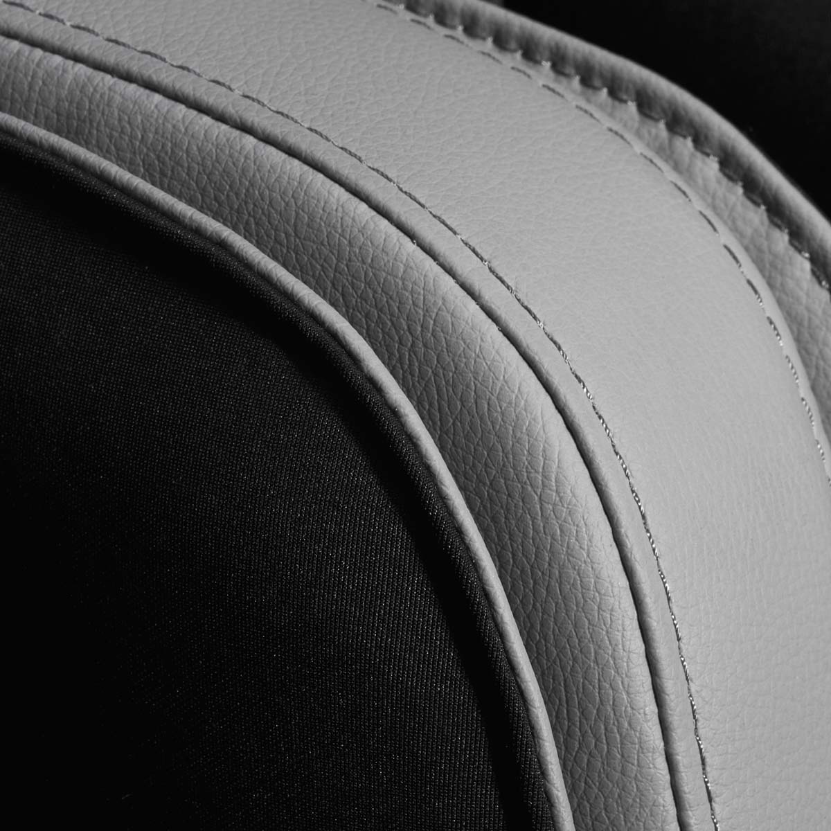 Sakura Comfort Plus 806 Massage Chair Grey - close-up of the upholstery and construction details