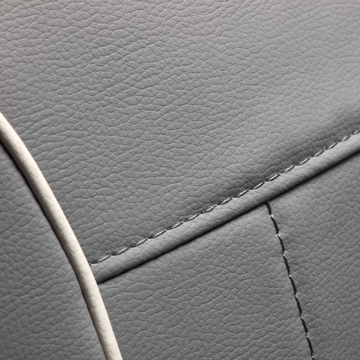 Sakura Comfort Plus 806 Massage Chair Grey - close-up of the upholstery and construction details