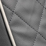 Sakura Comfort Plus 806 Massage Chair Grey - close-up of the upholstery and construction details