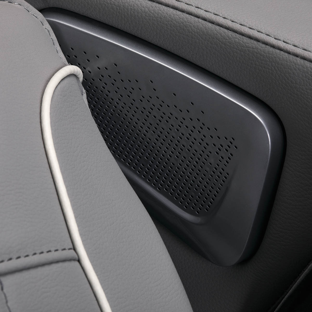 Sakura Comfort Plus 806 Massage Chair Grey - close-up of the upholstery and construction details
