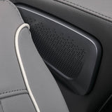 Sakura Comfort Plus 806 Massage Chair Grey - close-up of the upholstery and construction details