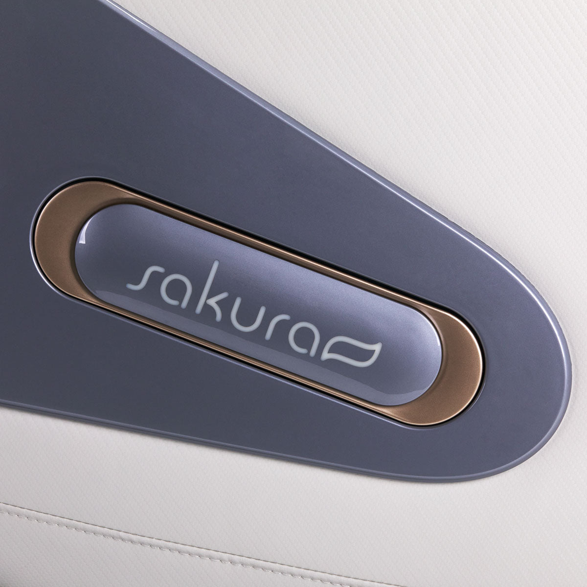 Sakura Comfort Plus 806 Massage Chair Grey - close-up of the upholstery and construction details