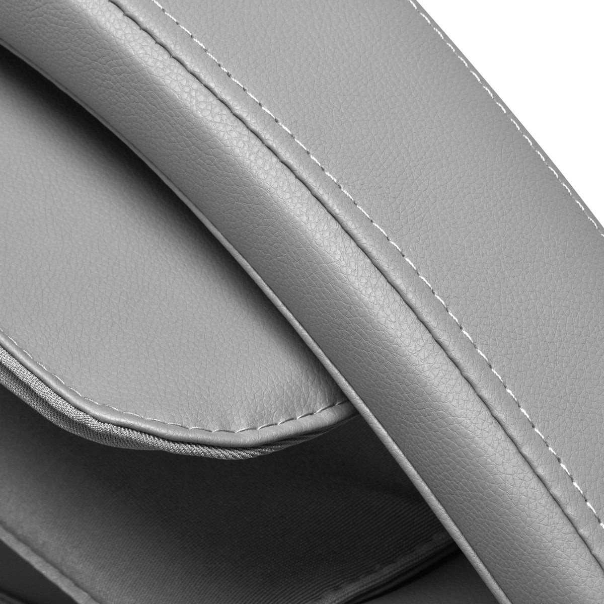Sakura Massage Chair Classic 305 Grey - close-up of the upholstery and construction details