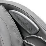 Sakura Massage Chair Classic 305 Grey - close-up of the upholstery and construction details