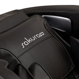 Sakura Massage Chair Comfort Plus 806 Black - close-up of the upholstery and construction details