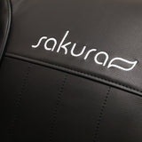 Sakura Massage Chair Comfort Plus 806 Black - close-up of the upholstery and construction details