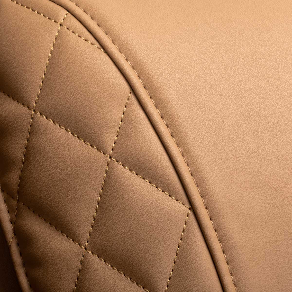 Sakura Massage Chair Standard 801 Brown - close-up of the upholstery and construction details