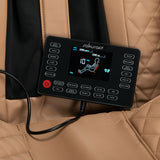 Sakura Massage Chair Standard 801 Brown - close-up of the upholstery and construction details