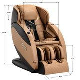 Sakura Massage Chair Standard 801 Brown - close-up of the upholstery and adjustment details