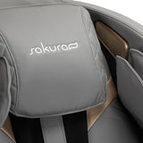 Sakura Standard 801 Massage Chair Grey - close-up of the upholstery and construction details