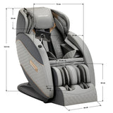 Sakura Standard 801 Massage Chair Grey - close-up of the upholstery and adjustment details