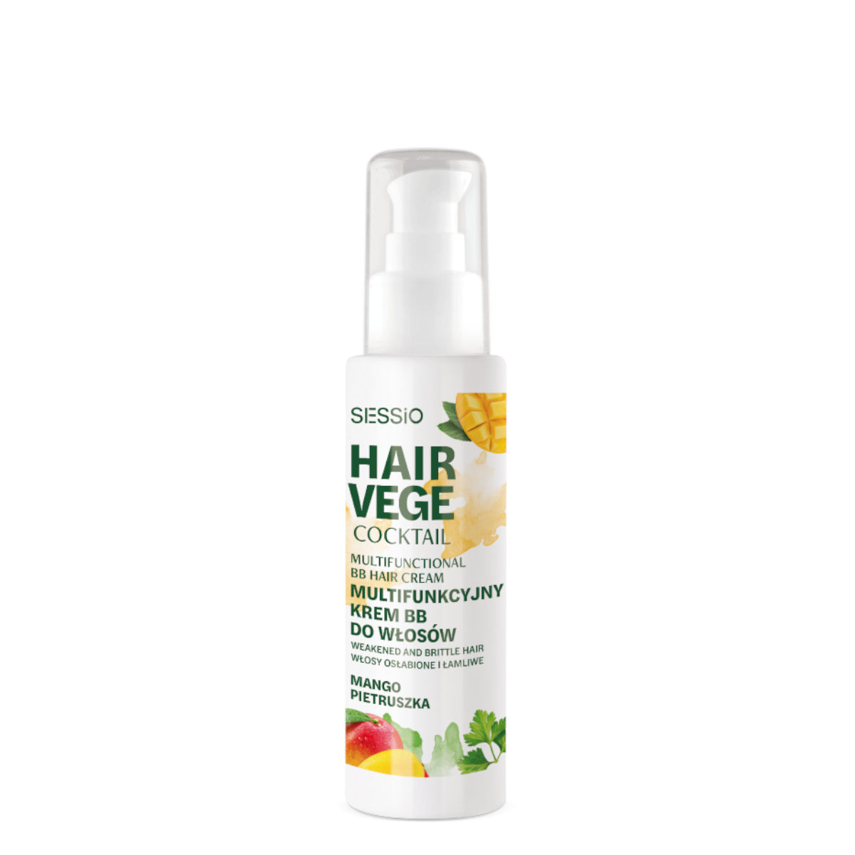 Sessio Hair Vege Cocktail Multifunctional BB Hair Cream Mango - isolated on a white background