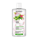 Sessio Hair Vege Cocktail Strengthening Shampoo Green Peas - retail hair-care container isolated on a white background