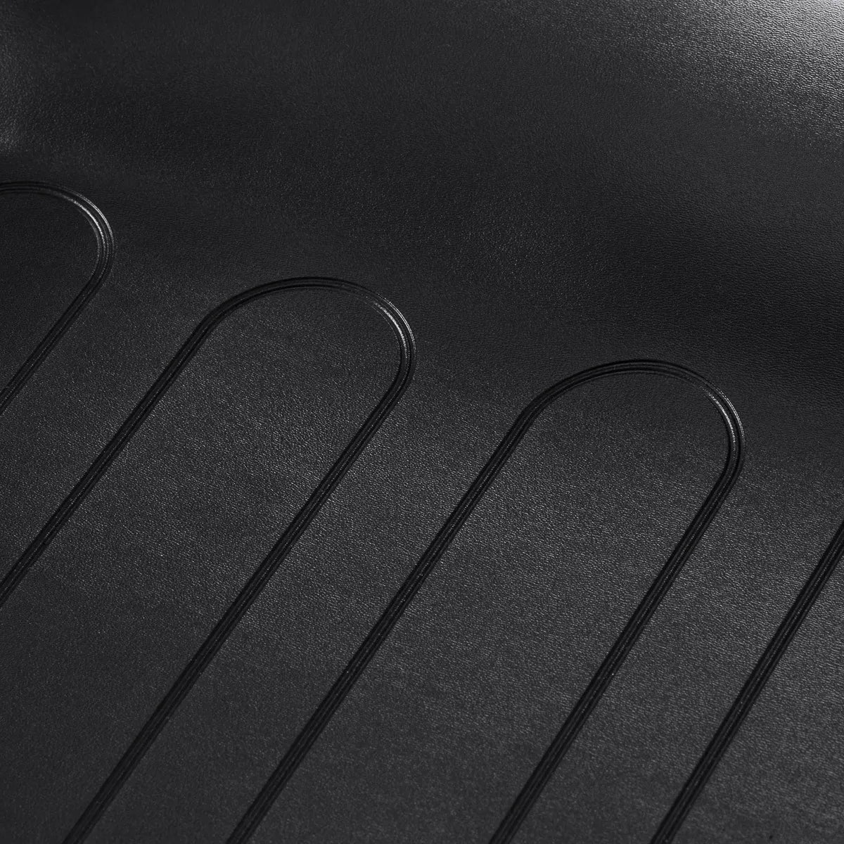 Sillon 210 Hydraulic Pedicure Bed With Rocking Function & Split Footrest Black - close-up of the upholstery and construction details