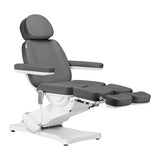 Sillon Classic 2-Motor Electric Pedicure Bed Grey - full product view on a white background