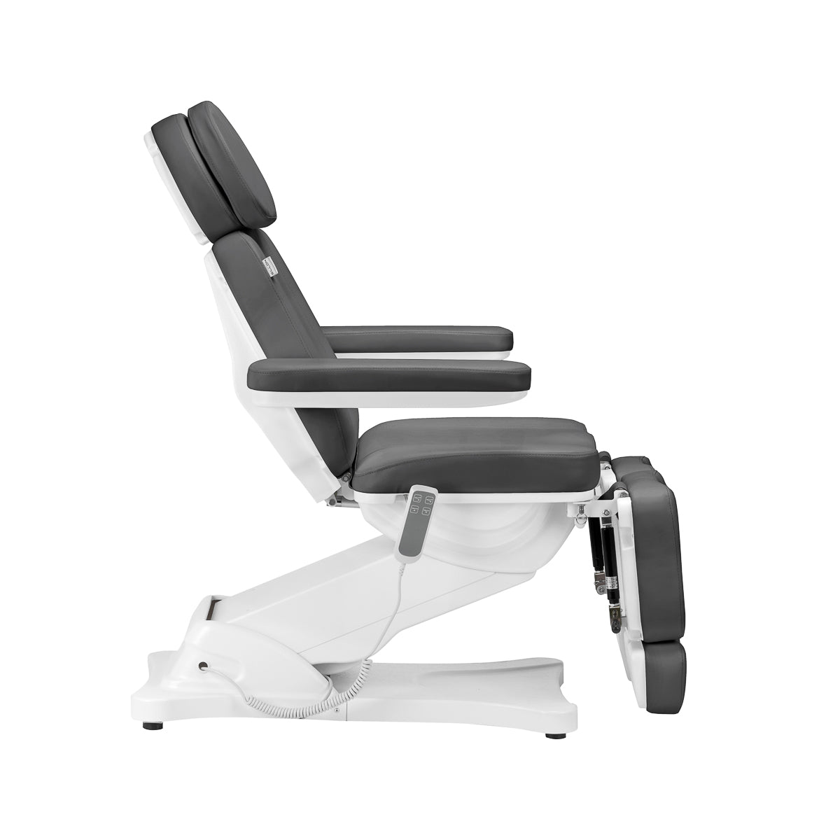 Sillon Classic 2-Motor Electric Pedicure Bed Grey - full product view on a white background