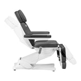Sillon Classic 2-Motor Electric Pedicure Bed Grey - close-up of the upholstery and adjustment details