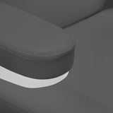 Sillon Classic 2-Motor Electric Pedicure Bed Grey - close-up of the upholstery and construction details