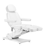 Sillon Classic 2-Motor Electric Pedicure Bed White - full product view on a white background