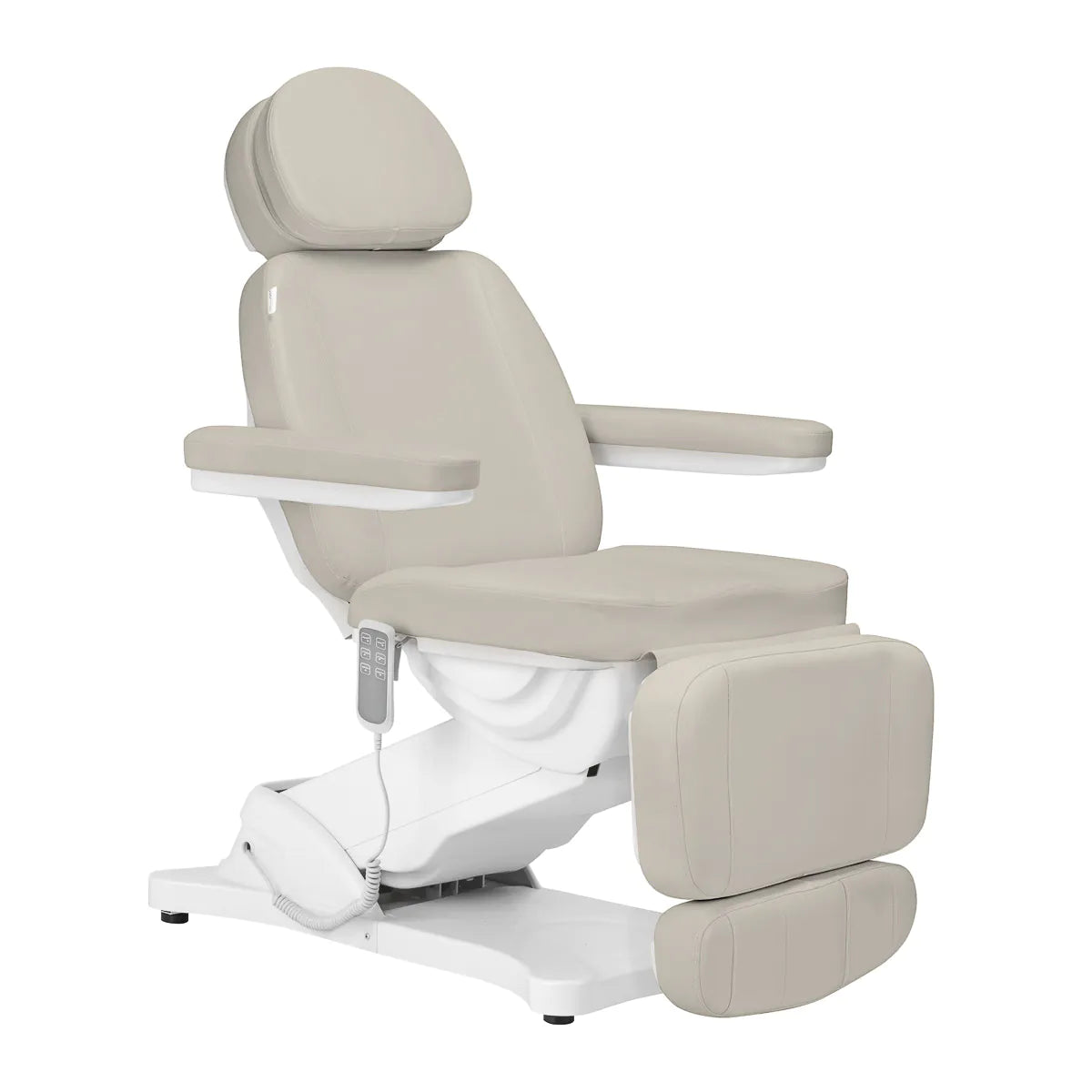 Sillon Classic 3-Motor Electric Beauty Bed Sea Salt - full product view at an angle on a white background