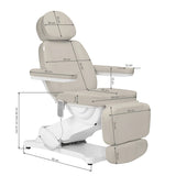 Sillon Classic 3-Motor Electric Beauty Bed Sea Salt - full product view on a white background