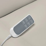 Sillon Classic 3-Motor Electric Beauty Bed Sea Salt - close-up of the upholstery and construction details