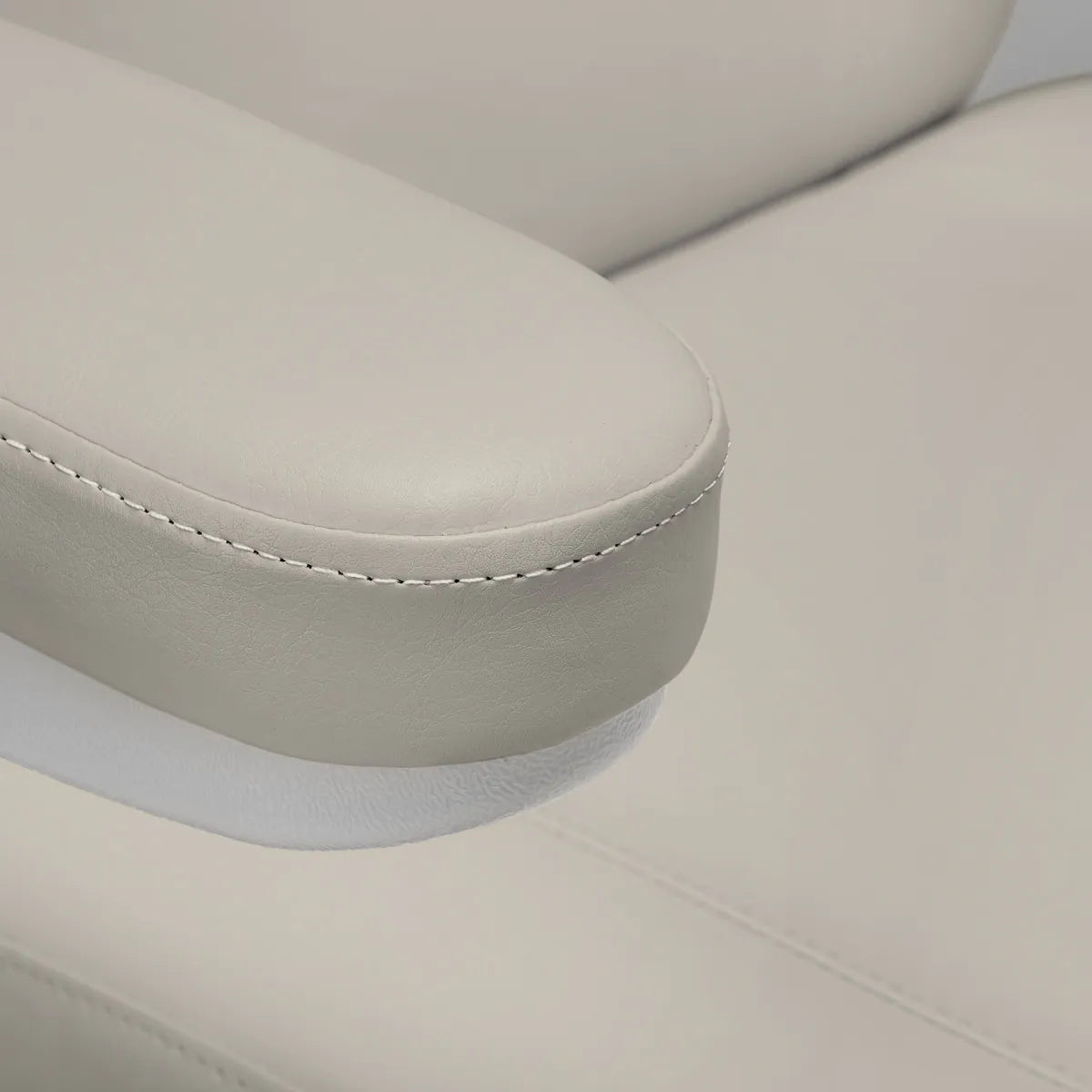 Sillon Classic 3-Motor Electric Beauty Bed Sea Salt - close-up of the upholstery and construction details