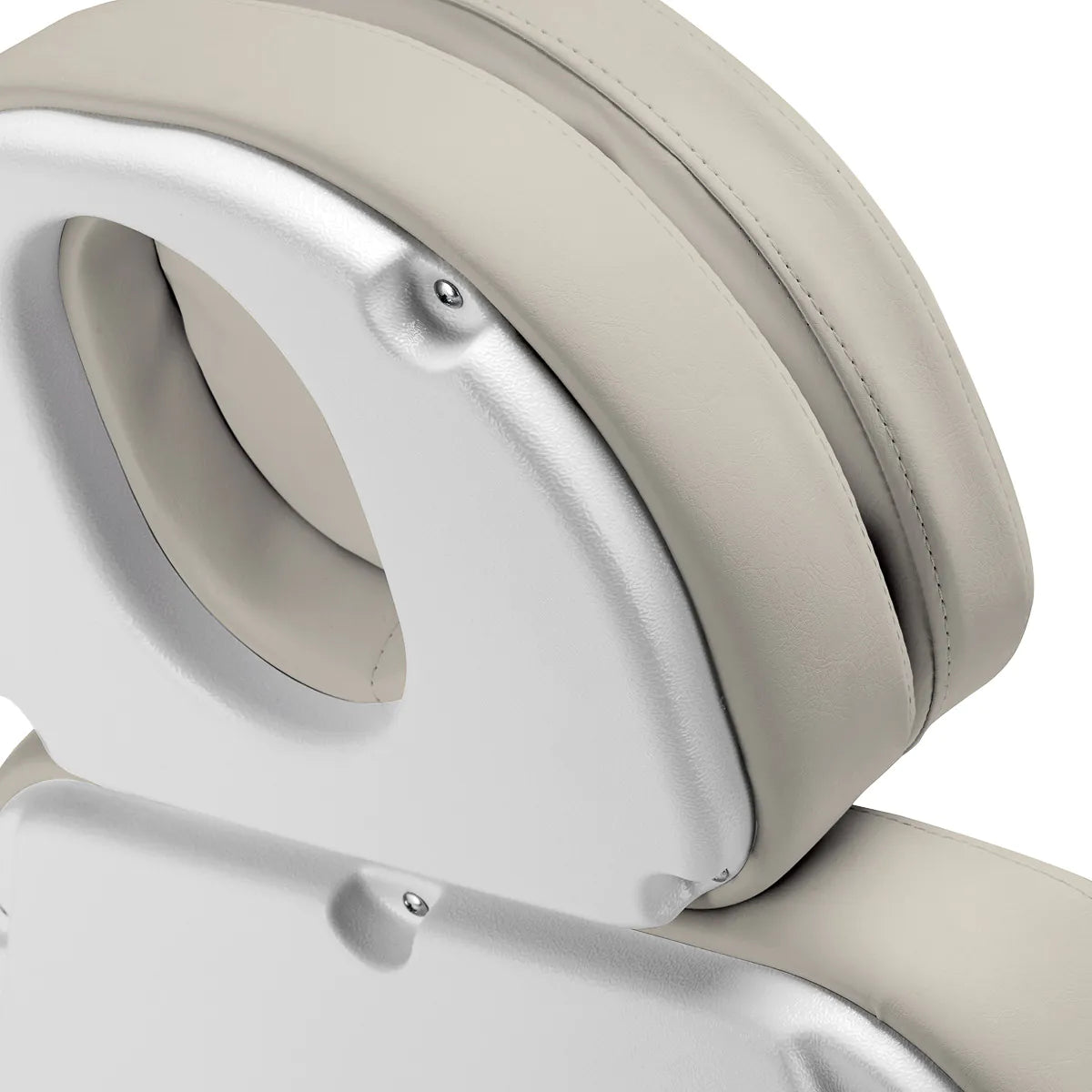 Sillon Classic 3-Motor Electric Beauty Bed Sea Salt - close-up of the upholstery and construction details