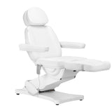 Sillon Classic 3-Motor Electric Beauty Bed White - full product view on a white background