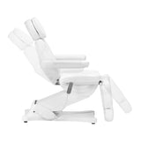 Sillon Classic 3-Motor Electric Beauty Bed White - full product view on a white background