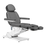 Sillon Classic 3-Motor Electric Pedicure Bed With Cradle Grey - full product view on a white background