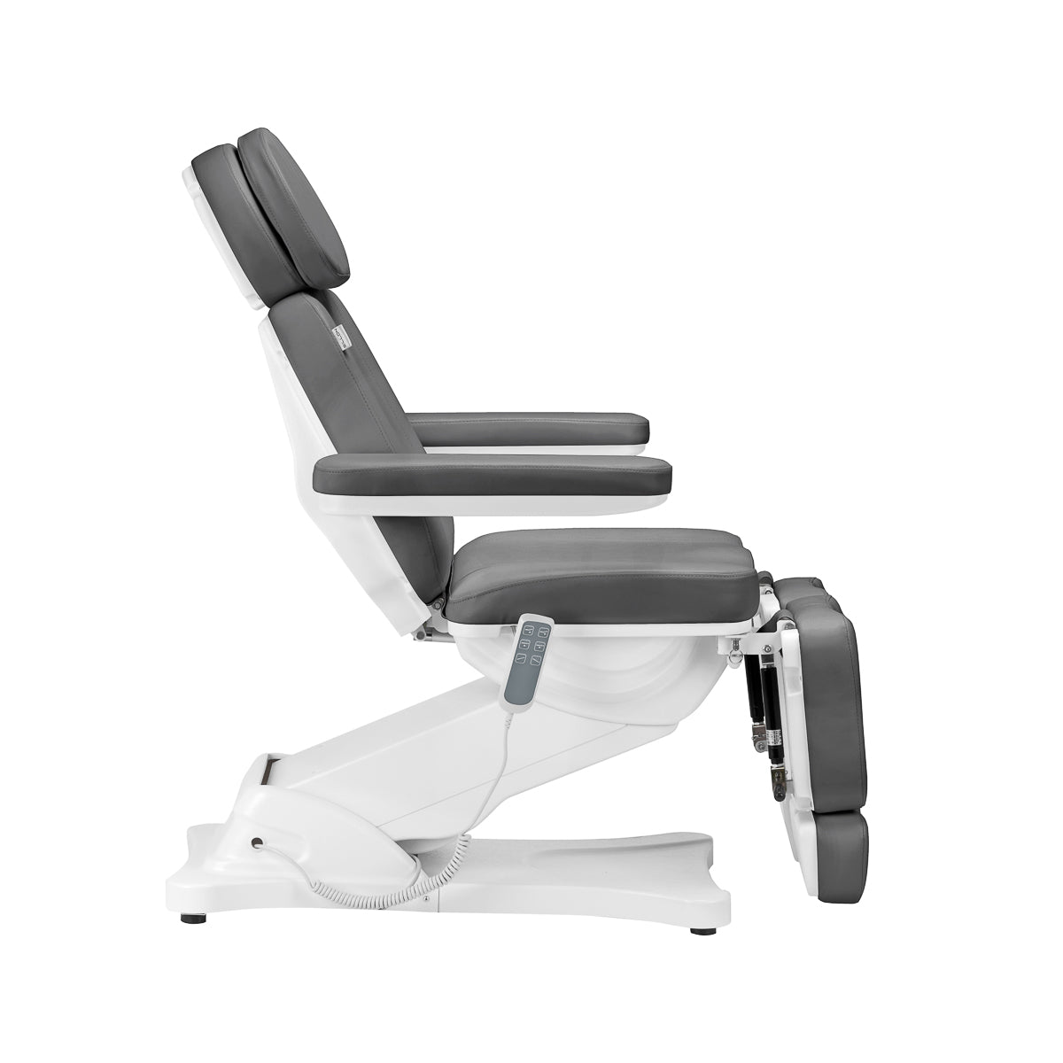 Sillon Classic 3-Motor Electric Pedicure Bed With Cradle Grey - full product view on a white background