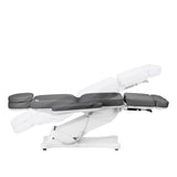Sillon Classic 3-Motor Electric Pedicure Bed With Cradle Grey - close-up of the upholstery and adjustment details