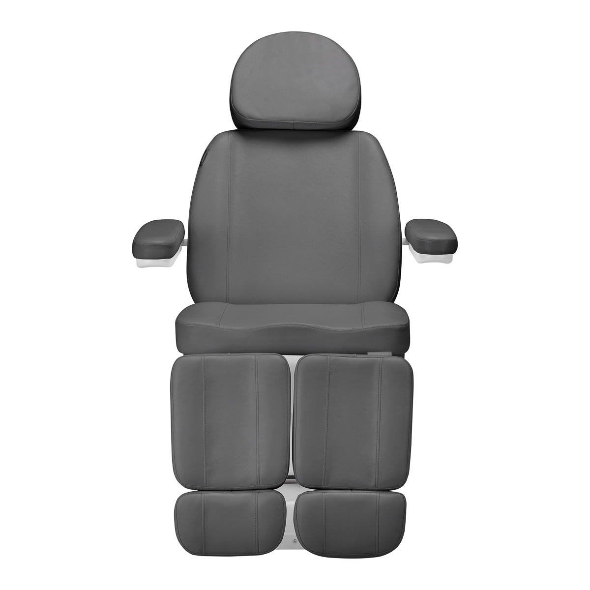 Sillon Classic 3-Motor Electric Pedicure Bed With Cradle Grey - close-up of the upholstery and adjustment details