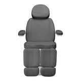 Sillon Classic 3-Motor Electric Pedicure Bed With Cradle Grey - close-up of the upholstery and adjustment details