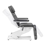 Sillon Classic 4-Motor Electric Beauty Bed With Cradle Grey - full product view on a white background