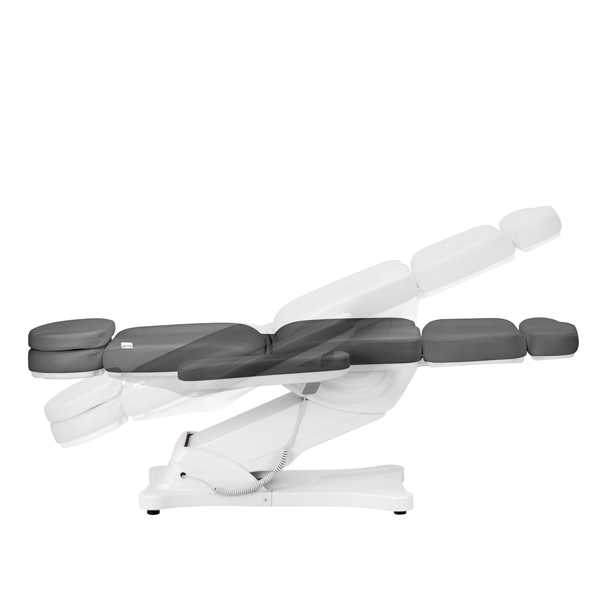 Sillon Classic 4-Motor Electric Beauty Bed With Cradle Grey - full product view on a white background