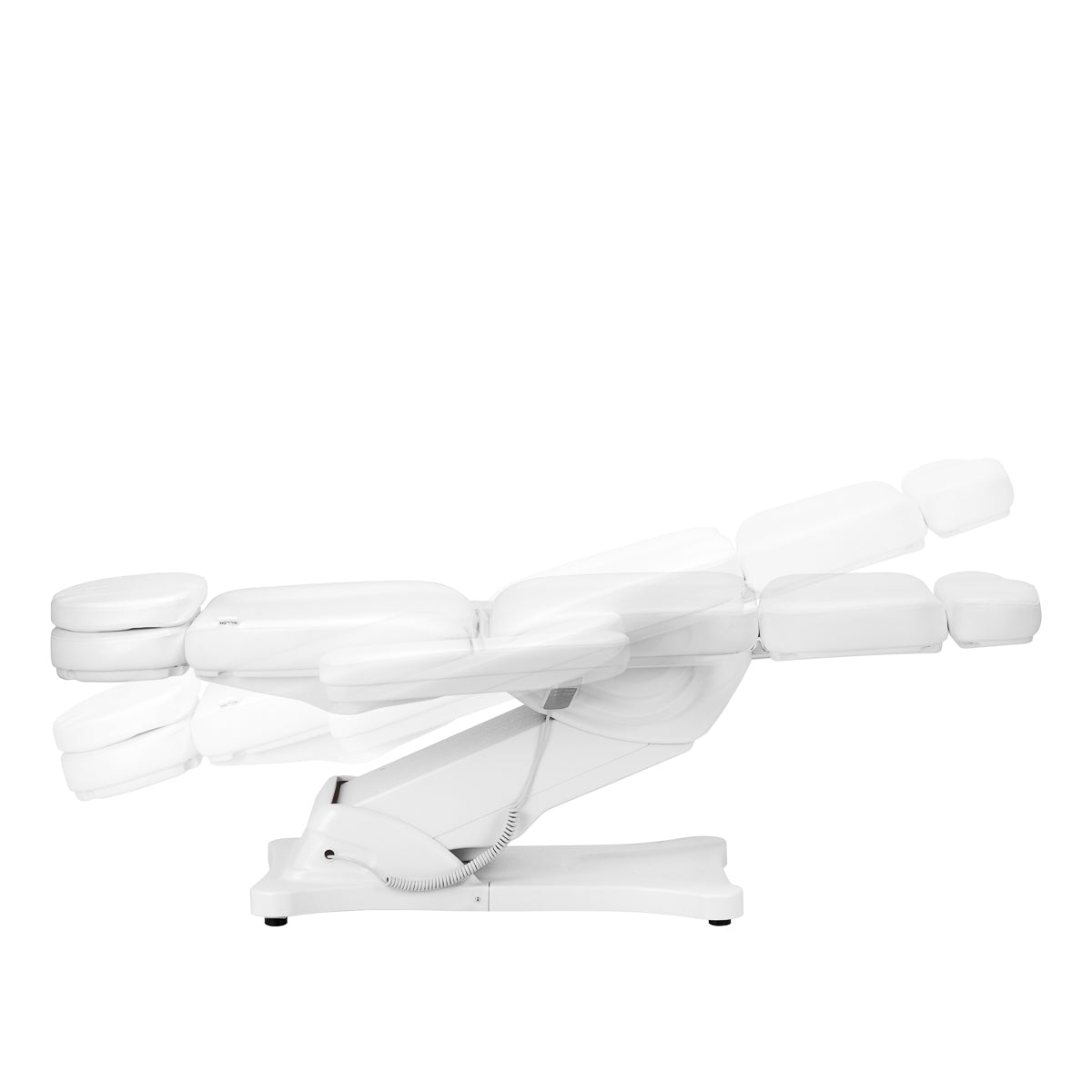 Sillon Classic 4-Motor Electric Beauty Bed With Cradle White - full product view on a white background