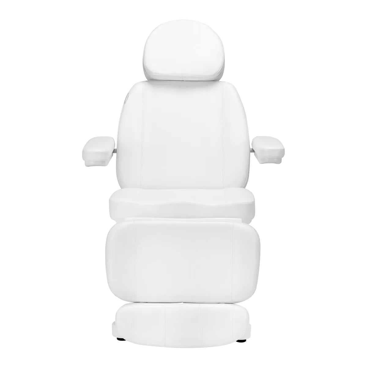 Sillon Classic Heated 3-Motor Electric Beauty Bed White - full product view on a white background