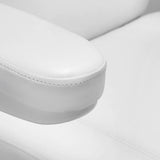 Sillon Classic Heated 3-Motor Electric Beauty Bed White - displayed in a professional treatment-room setting