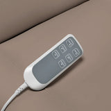 Sillon Classic Modern 3-Motor Electric Beauty Bed Brown - close-up of the upholstery and construction details