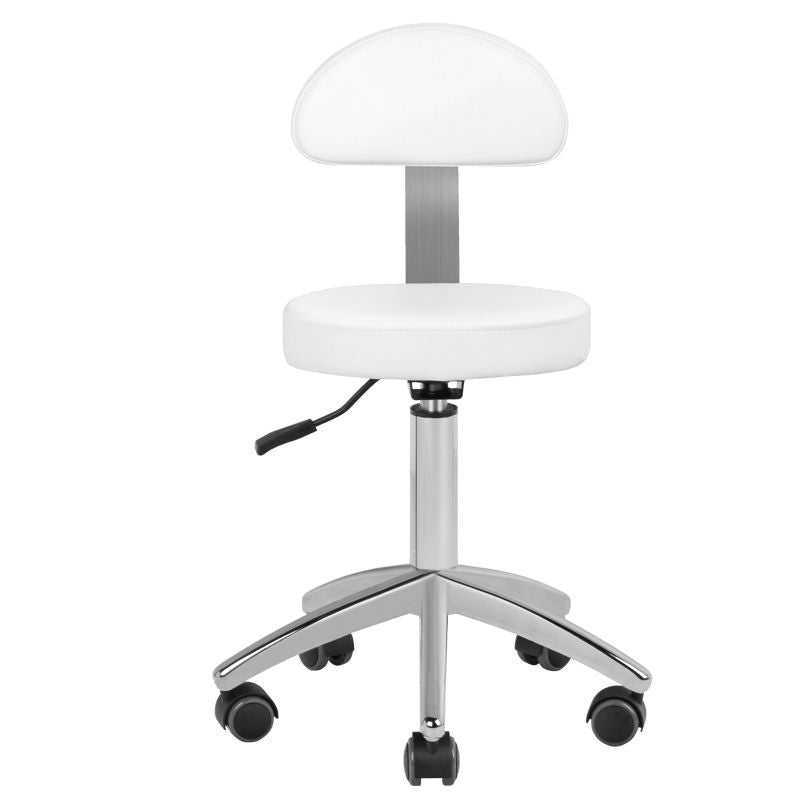 Sillon Lux 273B 3-Motor Electric Beauty Bed & 304 Stool Set White - coordinated furniture pieces arranged on a white background