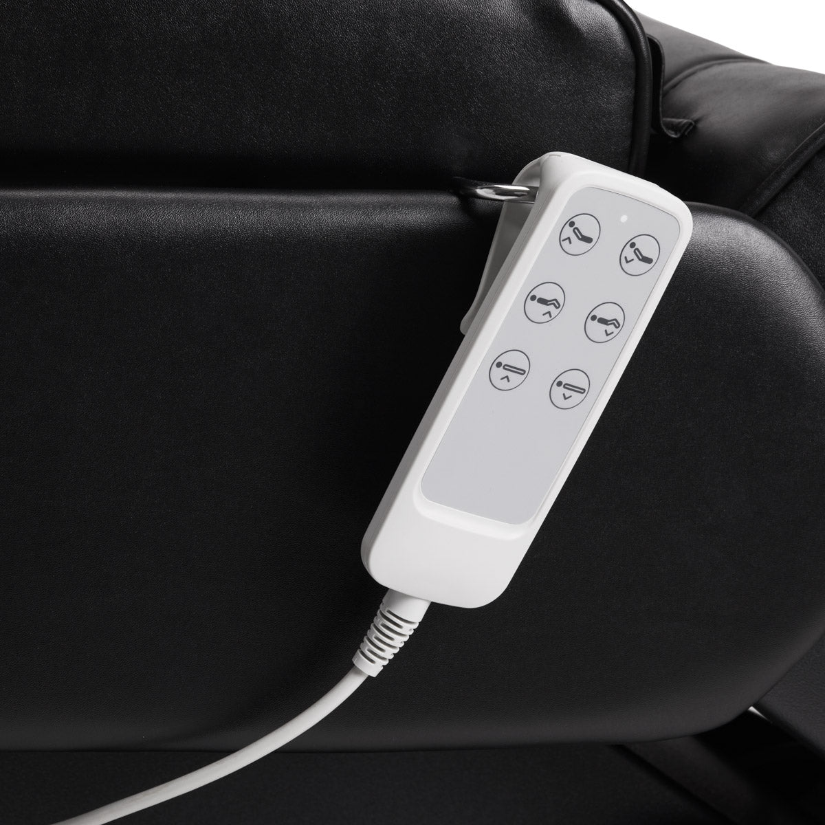 Sillon Lux 273B 3-Motor Electric Beauty Bed Black - close-up of the upholstery and construction details
