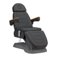 Sillon Lux 273B 3-Motor Electric Beauty Bed Grey - full product view at an angle on a white background