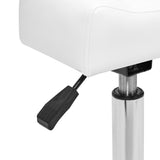 Sillon Mobile Pedicure Footstool White - full product view on a white background