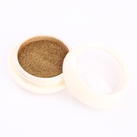Slowianka 14 Gold Metallic Powder Dust - colour shown on manicured nails